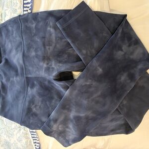 Lululemon Navy Tie-Dye leggings